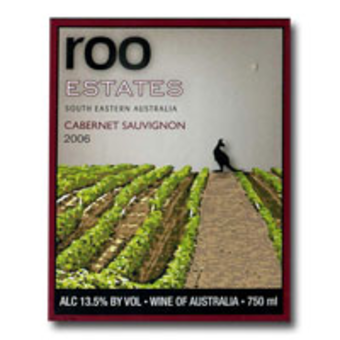 Label shot for 2006 Roo Estate Cabernet Sauvignon