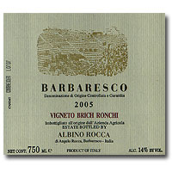 Label shot for 2005 Rocca Bric Ronchi Barbaresco