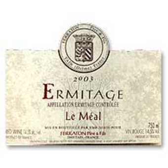 Label shot for 2003 Ferraton Ermitage Le Meal