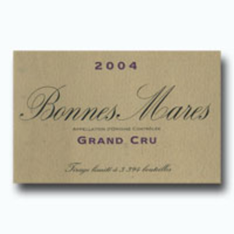 Label shot for 2004 Domaine De La Vougeraie Bonnes Mares Grand Cru
