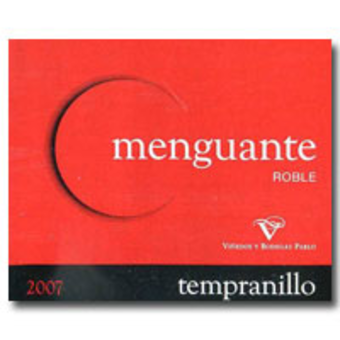 Label shot for 2007 Pablo Menguante Tempranillo