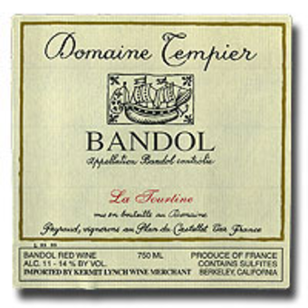 Label shot for 2006 Domaine Tempier Bandol Tourtine