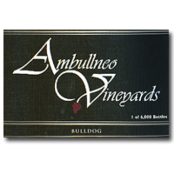 Label shot for 2006 Ambullneo Pinot Noir Bulldog Reserve