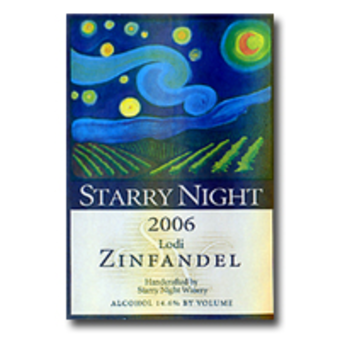 Label shot for 2006 Starry Night Lodi Zinfandel