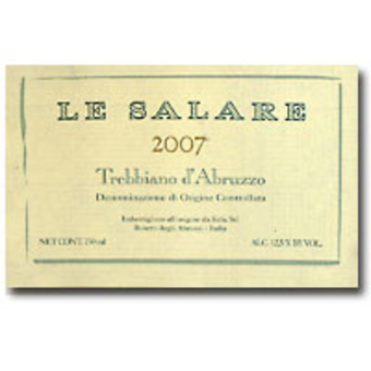 Label shot for 2007 Le Salare Trebbiano D'abruzzo