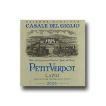 Label shot for 2006 Casale Del Giglio Petit Verdot