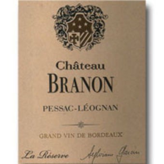 Label shot for 2006 Chateau Branon La Reserve.