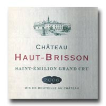 Label shot for 2006 Chateau Haut Brisson Classic Cuvee