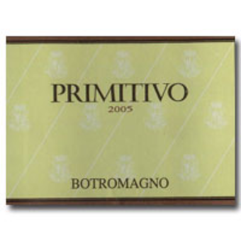 Label shot for 2005 Botromagno Primitivo