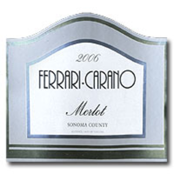 Label shot for 2006 Ferrari Carano Merlot