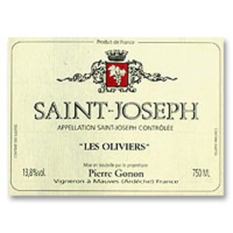 Label shot for 2006 Pierre Gonon Blanc St Joseph