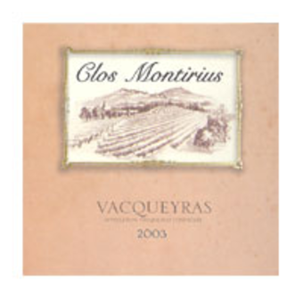 Label shot for 2003 Montirius Le Clos Montirius Vacqueyras