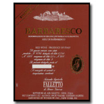 Label shot for 2004 Bruno Giacosa Barbaresco Asili Red Label