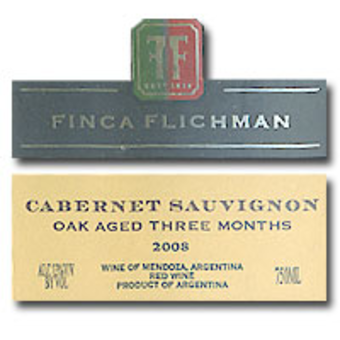 Label shot for 2008 Finca Flichman Cabernet
