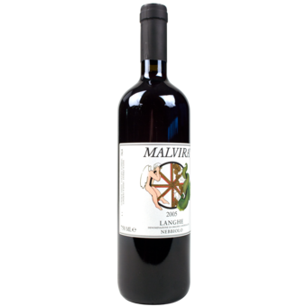 Bottle shot for 2005 Malvira Nebbiolo Langhe