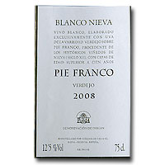 Label shot for 2008 Nieva Pie Franco Verdejo
