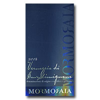 Label shot for 2008 Mormoraia Vernaccia Di San Gimignano