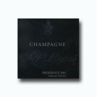 Label shot for 2002 Legras Brut Champagne Presidence Vv