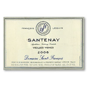 Label shot for 2006 Saint Francois Santenay Rouge