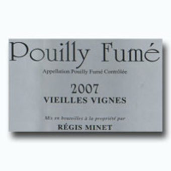 Label shot for 2007 Domaine Regis Minet Pouilly Fume Vieilles Vignes
