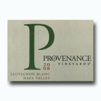 Label shot for 2008 Provenance Sauvignon Blanc