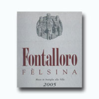 Label shot for 2005 Felsina Fontalloro