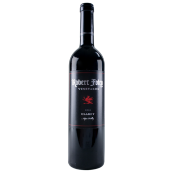 Bottle shot for 2006 Robert Foley Claret