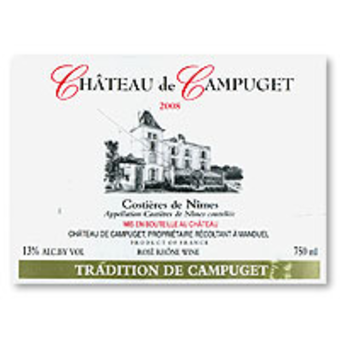 Label shot for 2008 Campuget Rose Costieres De Nimes
