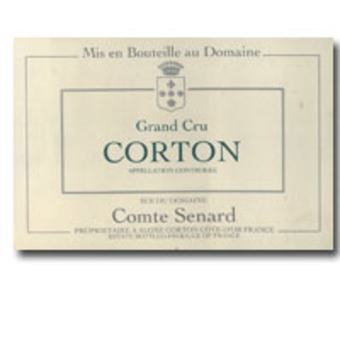 Label shot for 2006 Comte Senard Corton Blanc