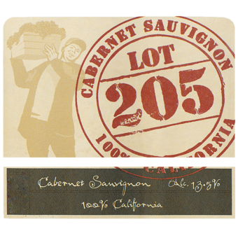 Label shot for  Lot 205 Cabernet Sauvignon