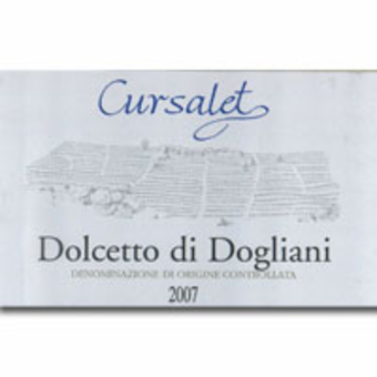 Label shot for 2007 Gillardi Dolcetto Cursalet