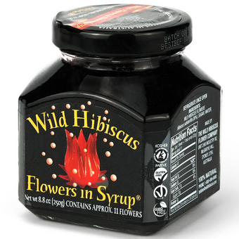 Label shot for  Wild Hibiscus Flowers In Syrup