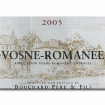 Label shot for 2005 Bouchard Vosne Romanee