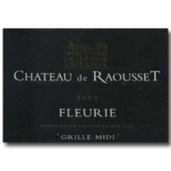 Label shot for 2005 Raousset Fleurie