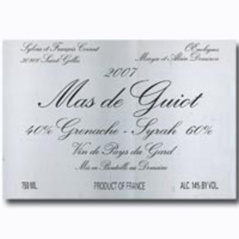 Label shot for 2007 Mas De Guiot Grenache/Syrah