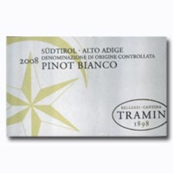 Label shot for 2008 Tramin Pinot Bianco
