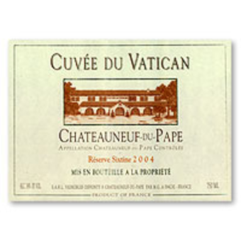 Label shot for 2004 Vatican Chateauneuf Du Pape Reserve Sixtine
