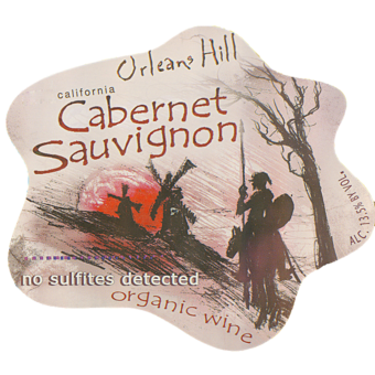 Label shot for 2010 Orleans Hill Cabernet Sauvignon