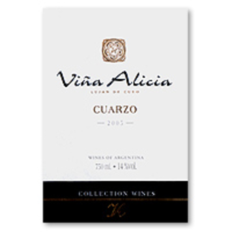 Label shot for 2005 Vina Alicia Cuarzo Petit Verdot