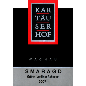 Label shot for 2007 Kartauserhof Smaragd Gruner Veltliner Achleiten