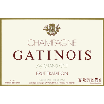 Label shot for Gatinois Brut