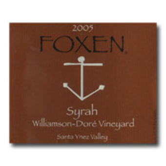 Label shot for 2005 Foxen Williamson Dore Syrah