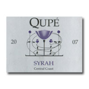 Label shot for 2007 Qupe Syrah Central Coast