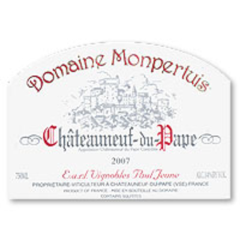 Label shot for 2007 Monpertuis Chateauneuf Du Pape