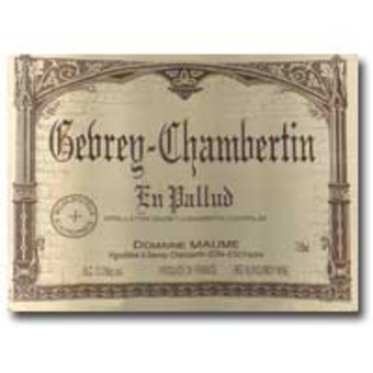 Label shot for 2006 Domaine Maume En Pallaud Gevrey Chambertin