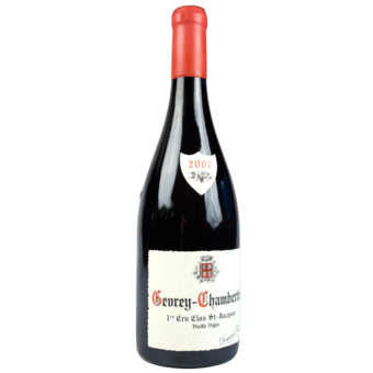 Bottle shot for 2007 Fourrier Gevrey Chambertin Clos St Jacques