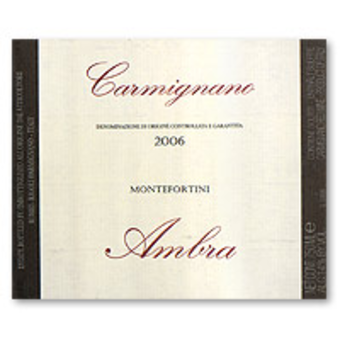 Label shot for 2006 Ambra Carmignano Montefortini
