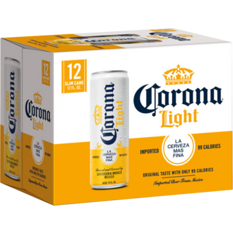 Bottle shot for  Corona Light 12pk Cans