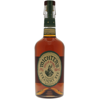 Bottle shot for  Michter's Single Barrel Straight Rye