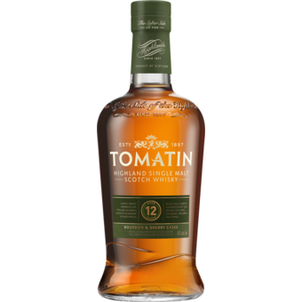 Bottle shot for  Tomatin Single Malt 12 Yr